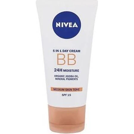 NIVEA Осветляющий увлажняющий BB-крем 5в1 1×50 мл, темный BB-крем: цены и характеристики