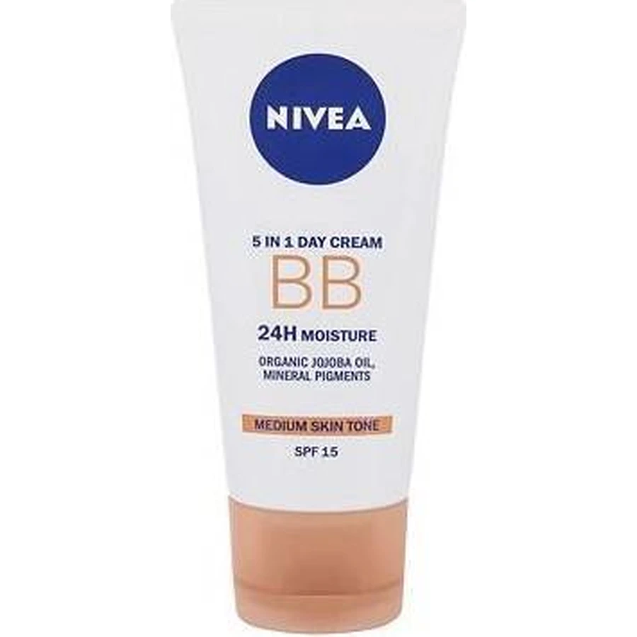 NIVEA Осветляющий увлажняющий BB-крем 5в1 1×50 мл, темный BB-крем: цены и характеристики