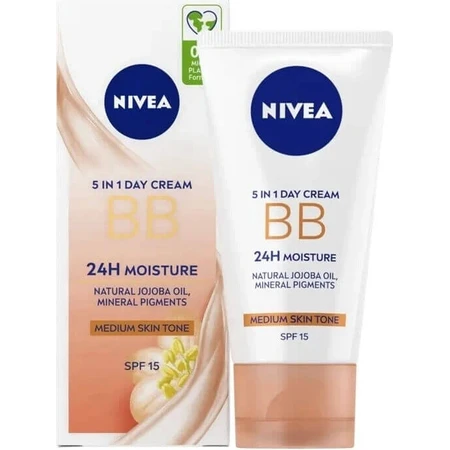 NIVEA Осветляющий увлажняющий BB-крем 5в1 1×50 мл, темный BB-крем: цены и характеристики