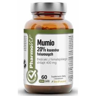 Мумио 20% фульвовые кислоты 60 капсул ФармоВит Чистая этикетка