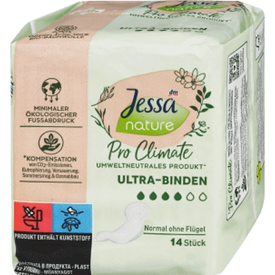 Jessa Ultra Normal Впитывающие прокладки с крылышками, 14 шт.: цены и характеристики