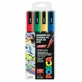 Набор акриловых маркеров PC-3M Fine, 4 штуки, Posca