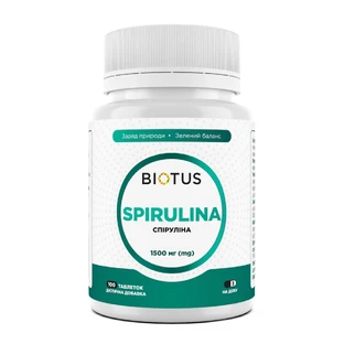 Спирулина, Spirulina, Biotus, 500 мг, 100 таблетки