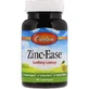 Цинк, Zinc, Carlson Labs, вкус лимона, успокаивающий, 42 леденца