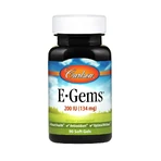 Вітамін Е, E-Gems Natural Vitamin E, Carlson Labs, 200 МО, 90 капсули: ціни та характеристики
