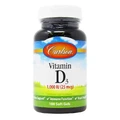 Вітамін D3, Vitamin D3, Carlson Labs, 1000 МО, 100 капсули