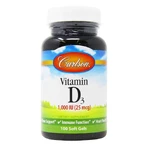 Вітамін D3, Vitamin D3, Carlson Labs, 1000 МО, 100 капсули: ціни та характеристики