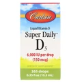 Вітамін D3, Vitamin D3, Carlson Labs, 6,000 МО, 10.3 мл