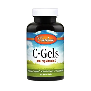 Витамин C, C-Gel, Carlson Labs, 1000 мг, 60 капсул