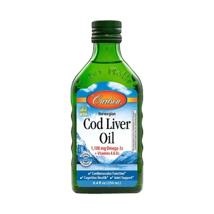 Масло печінки тріски, Norwegian Cod Liver Oil Omega-3 EPA & DHA, Carlson Labs, 250 мл