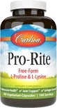 L-пролін L-лізин, Pro-Rite, Proline &amp; Lysine, Carlson Labs, 200 вегетаріанських капсули