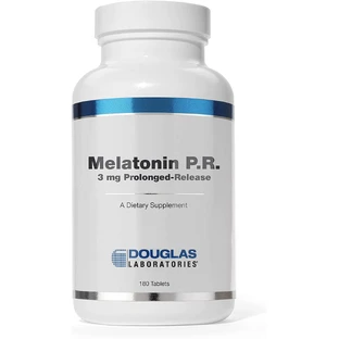Мелатонин, пролонгированное высвобождение, Prolonged-Release Melatonin, Douglas Laboratories, поддержка сна, 3 мг, 180 таблеток