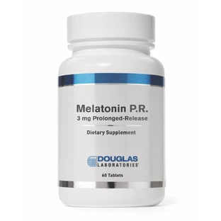 Мелатонін, Melatonin, Douglas Laboratories, підтримує цикли сну/неспання, повільне вивільнення, 3 мг, 60 таблеток