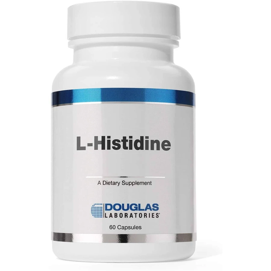 L-гістидин, підтримка суглобів, мозку і здоров'я серця, L-Histidine, Douglas Laboratories, 60 капсул: ціни та характеристики