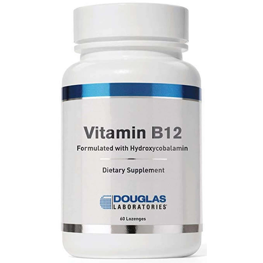 Вітамін В12 гідроксікобаламін, Vitamin B12, Douglas Laboratories 2500 мкг, 60 швидкорозчинних таблеток: ціни та характеристики