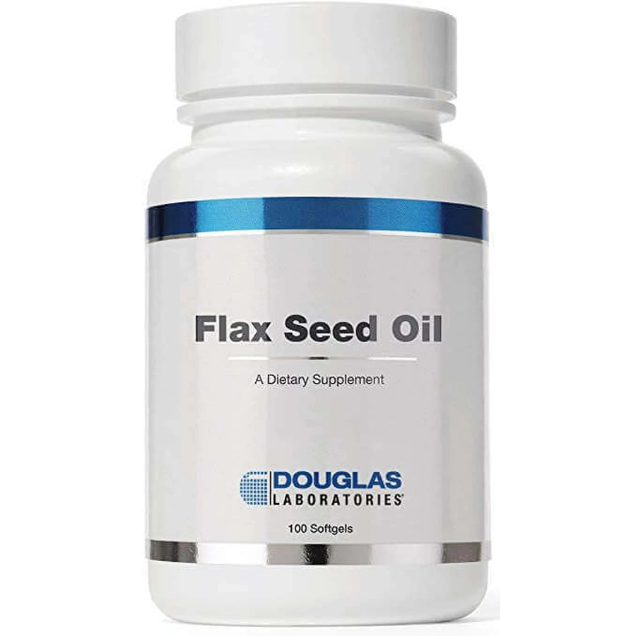 Лляна олія, Flax Seed Oil, Douglas Laboratories, імунна підтримка, 100 капсул: ціни та характеристики