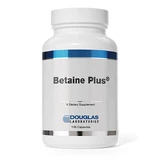 Бетаїн, підтримка травлення, Betaine Plus, Douglas Laboratories, з пепсином, 100 капсул