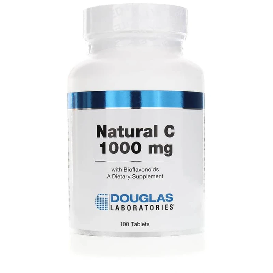 Вітамін C, Natural Vitamin C, Douglas Laboratories, натуральний, 1000 мг, 100 таблеток: ціни та характеристики