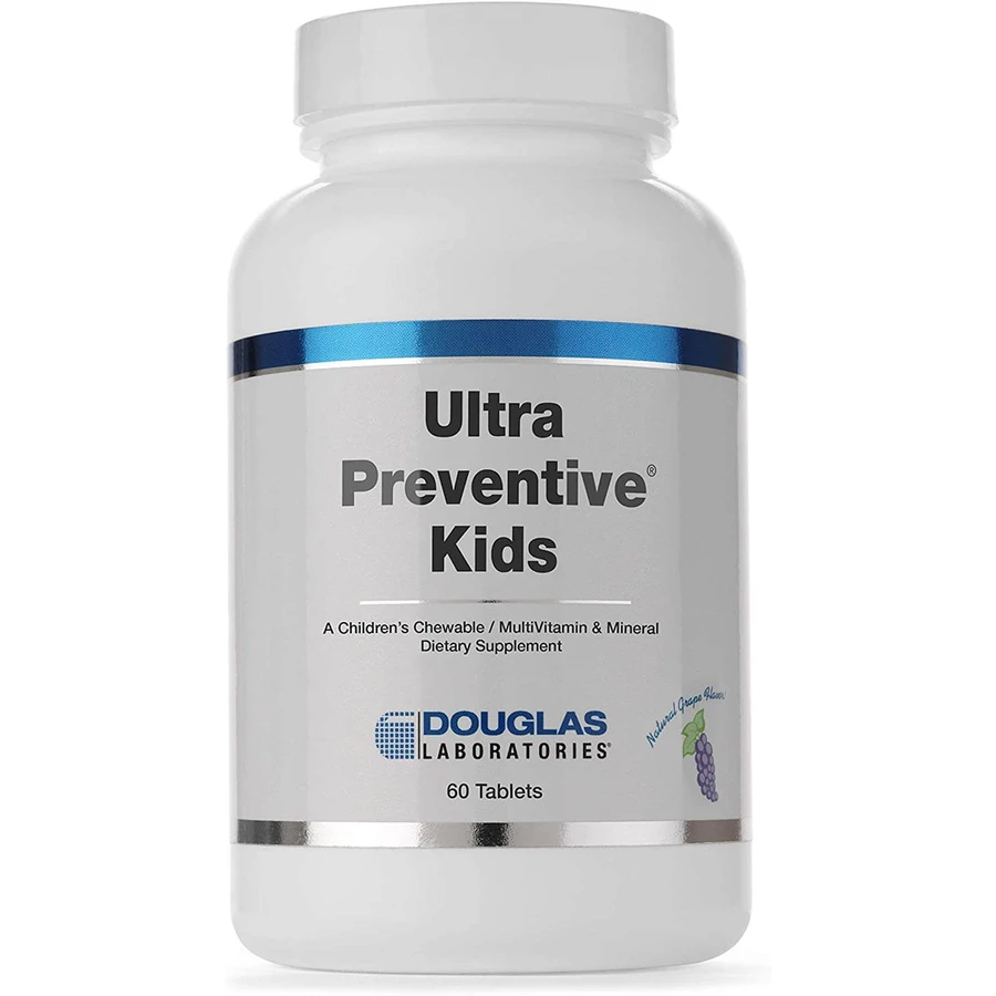 Мультивітаміни і мінерали для дітей, зі смаком виногаду, Ultra Preventive Kids, Douglas Laboratories, 60 таблеток: ціни та характеристики