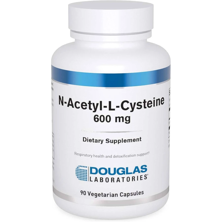 N-ацетил-L-цистеин, N-Acetyl-L-Cysteine, Douglas Laboratories, 600 мг, 90 капсул: цены и характеристики
