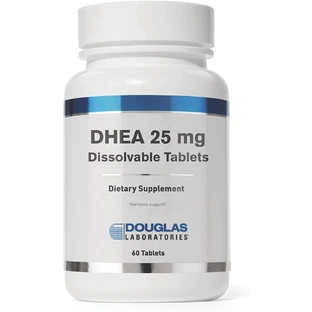 ДГЕА, мікронізований, DHEA, Douglas Laboratories, 25 мг, 60 таблеток
