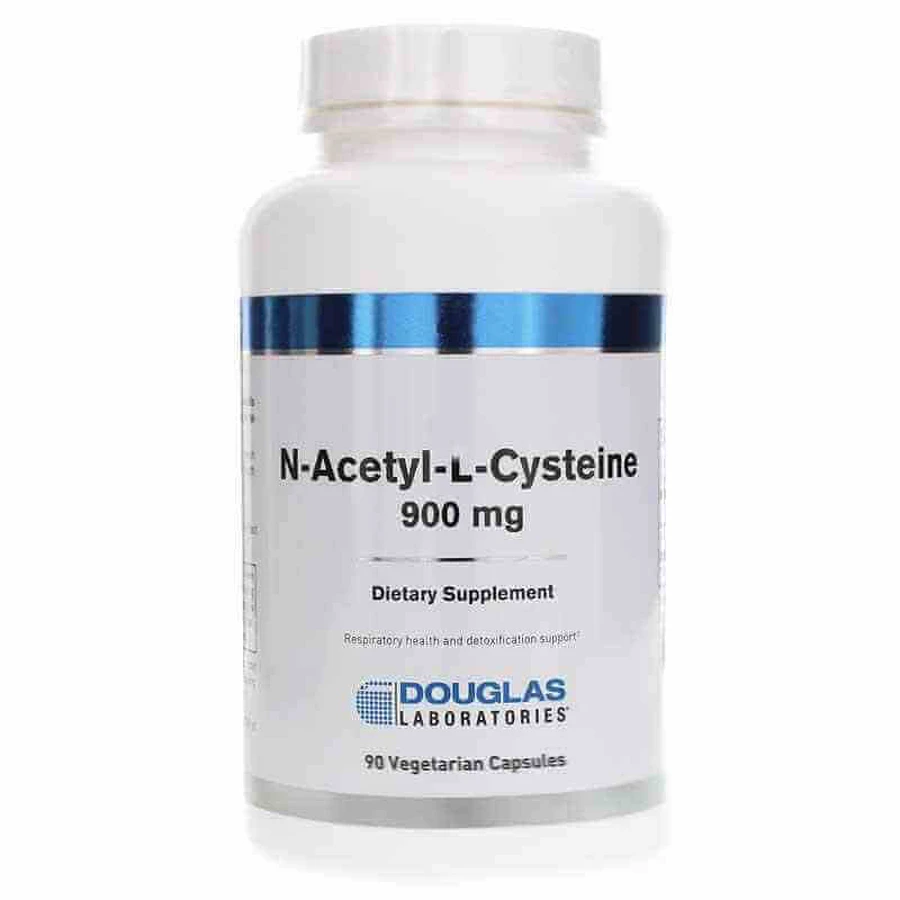 N-ацетил-L-цистеин, N-Acetyl-L-Cysteine, Douglas Laboratories, 900 мг, 90 капсул: цены и характеристики