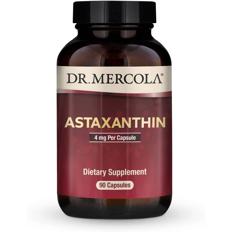 Астаксантин, Astaxanthin, Dr. Mercola, 4 мг, 90 капсул: цены и характеристики