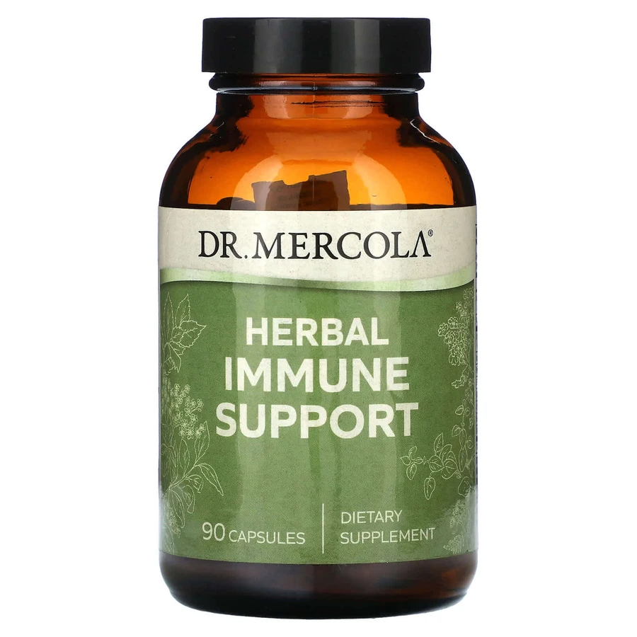 Підтримка імунітету, Herbal Immune Support, Dr. Mercola, трав'яна, 90 капсул: ціни та характеристики