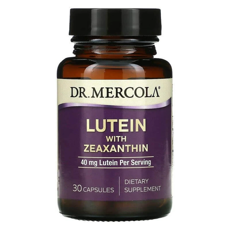 Лютеїн із зеаксантином, Lutein with Zeaxanthin, Dr. Mercola, 40 мг, 30 капсул: ціни та характеристики