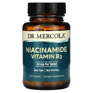 Ниацинамид (витамин B3), Niacinamide Vitamin B3, Dr. Mercola, 50 мг, 270 таблеток