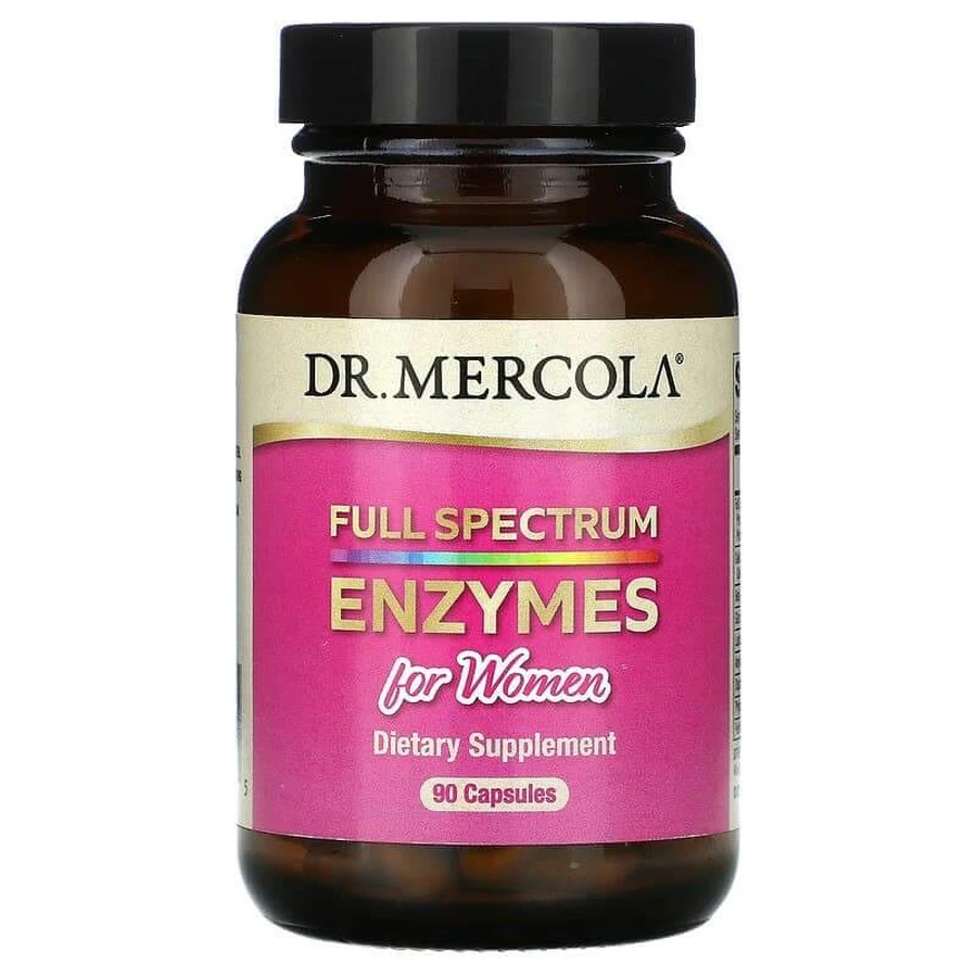 Ферменти повний спектр для жінок, Full Spectrum Enzymes, Dr. Mercola, 90 капсул: ціни та характеристики