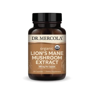 Гриб Їжовик Гребінчастий, Organic Lion's Mane Mushroom Extract, Dr. Mercola, органік, екстракт, 500 мг, 30 капсул