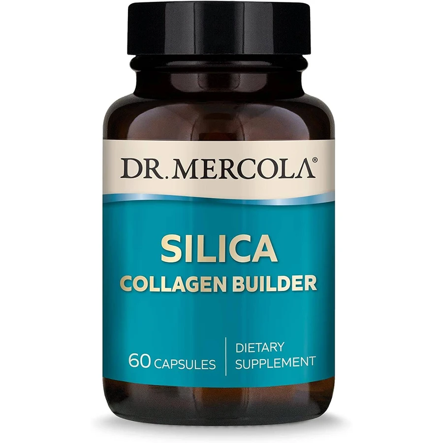 Кремная, Silica Collagen Builder, Dr. Mercola, коллагеновый строитель, 60 капсул: цены и характеристики