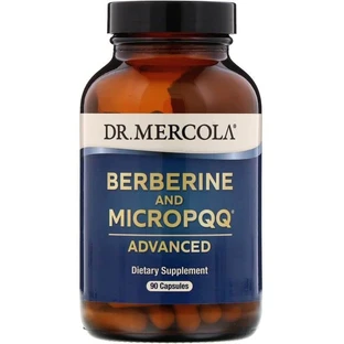 Берберин и микроPQQ, Berberine и MicroPQQ, Dr. Mercola, 90 капсул
