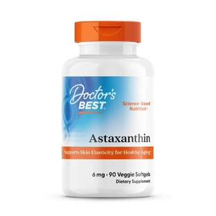 Астаксантин из AstaPure, Astaxanthin, Doctor's Best, 6 мг, 90 капсул