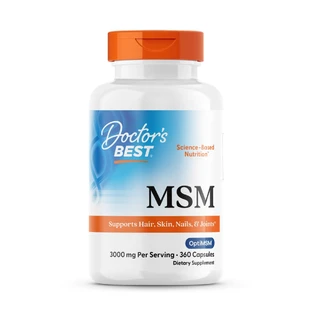 Метилсульфонилметан, МСМ, Best MSM, Doctor's Best, 1000 мг, 360 капсул