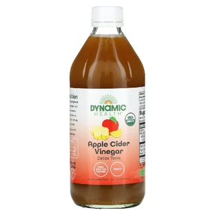 Яблучний оцет органік, Apple Cider Vinegar, Dynamic Health Laboratories, сертифікований, 473 мл