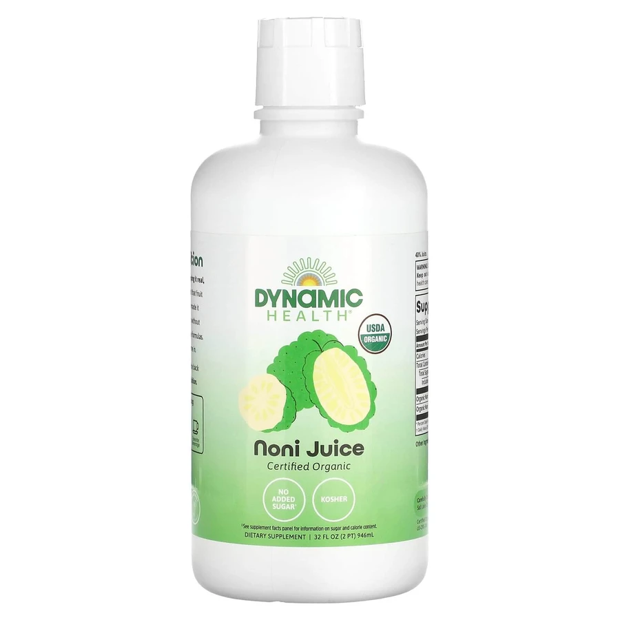 Сок нони, Noni Juice, Dynamic Health, органический натуральный, 946 мл: цены и характеристики