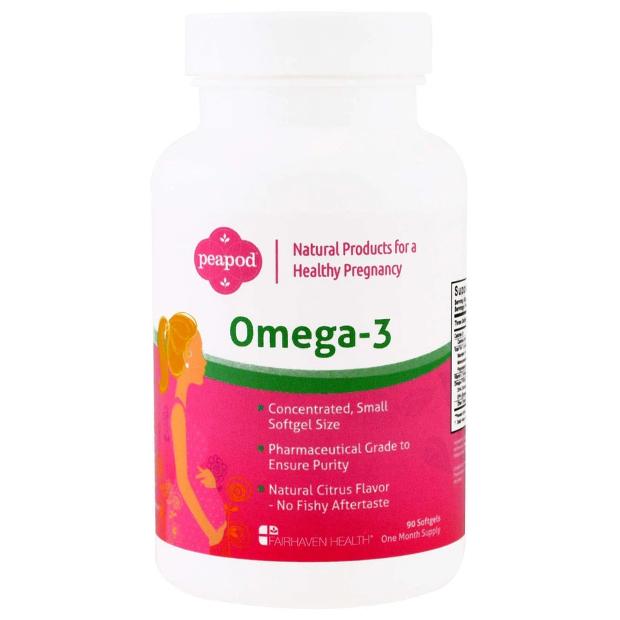 Омега-3 для беременных, Omega 3, Fairhaven Health, 90 капсул: цены и характеристики