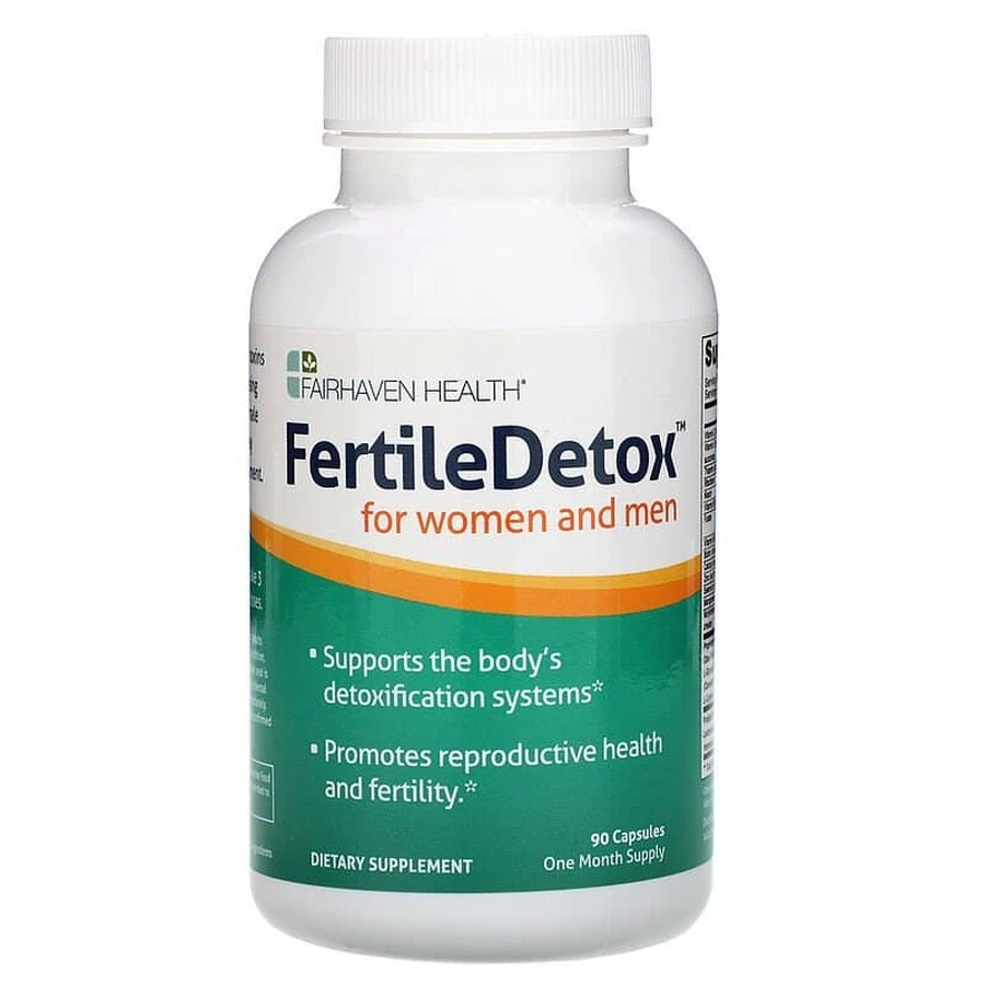 Детокс для жінок і чоловіків, FertileDetox, Fairhaven Health, 90 капсул: ціни та характеристики
