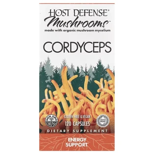 Кордицепс, Cordyceps, Fungi Perfecti, Host Defense, 120 капсул