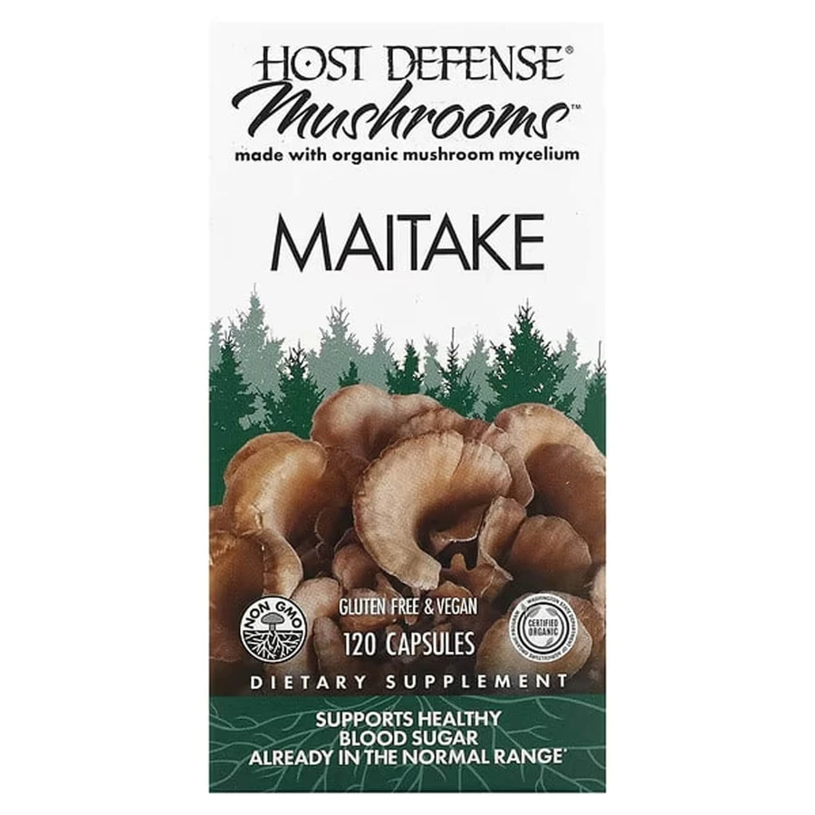 Майтаке, Maitake, Fungi Perfecti, Host Defense, 120 капсул: цены и характеристики