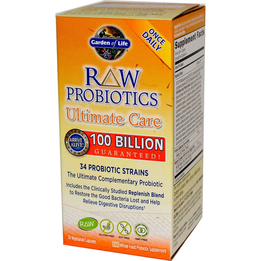 Пробіотик найкращої підтримки, Probiotics Ultimate Care, Garden of Life, 30 капсул: ціни та характеристики