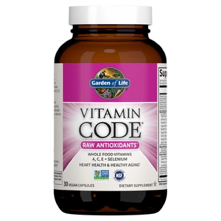 Сирі Вітаміни, Антиоксиданти, Raw Antioxidants, Garden of Life, Vitamin Code, 30 вегетаріанських капсул