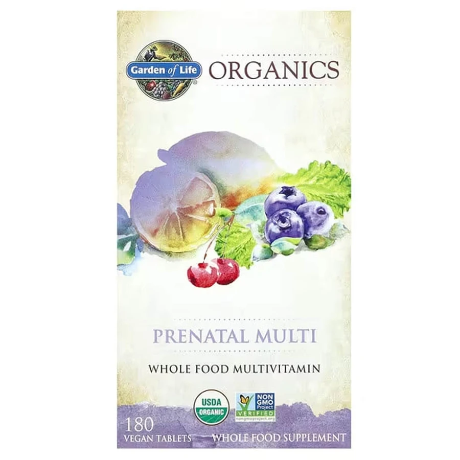 Мультивітаміни для вагітних, MyKind Organics, Prenatal Multi, Garden of Life, 180 таблеток: ціни та характеристики