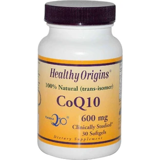Коэнзим Q10, Healthy Origins, Kaneka Q10 (CoQ10), 600 мг, 30 капсул
