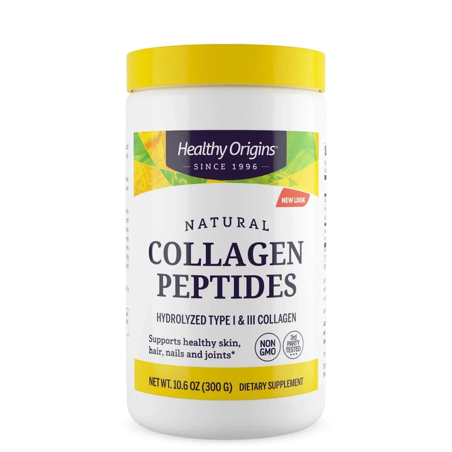 Колаген тип I+III, Collagen Peptides, Healthy Origins, гідролізований порошок, без смаку, 300 г: ціни та характеристики