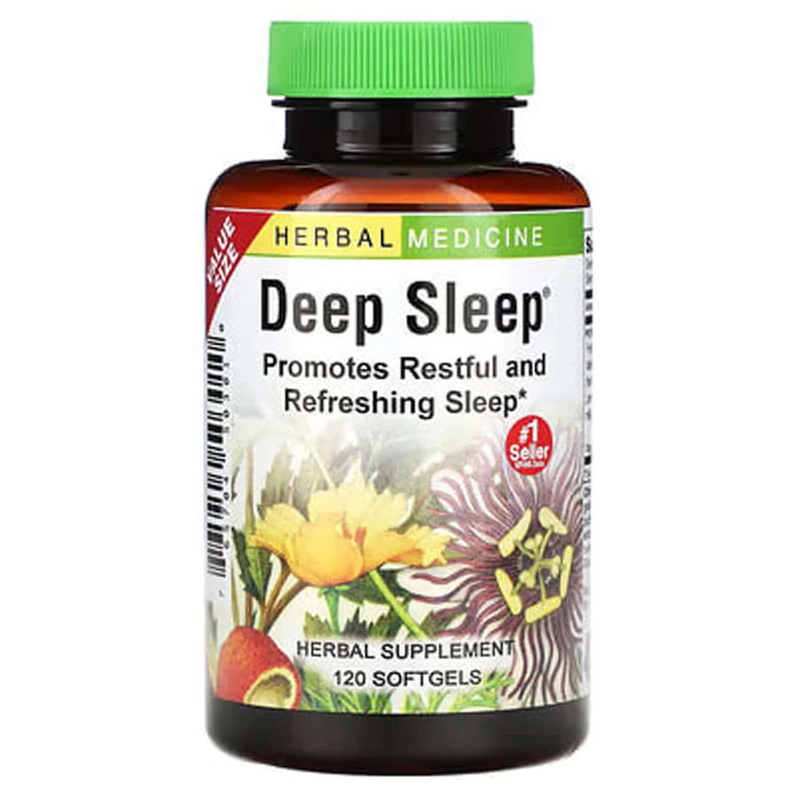 Здоровий сон, Deep Sleep, Herbs Etc., 120 капсул: ціни та характеристики