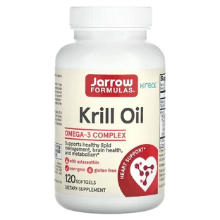 Масло криля, Krill Oil, Jarrow Formulas, 300 мг, 120 капсул