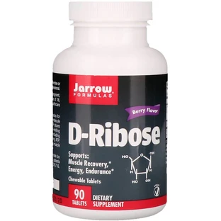 Д-рибоза з ягідним смаком, D-Ribose, Jarrow Formulas, 90 таблеток